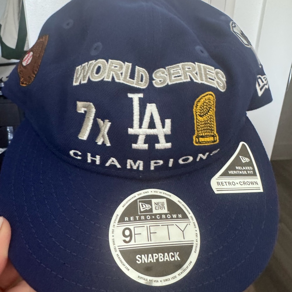 New Era Los Angeles Dodgers Navy World Series Champions Snapback Hat